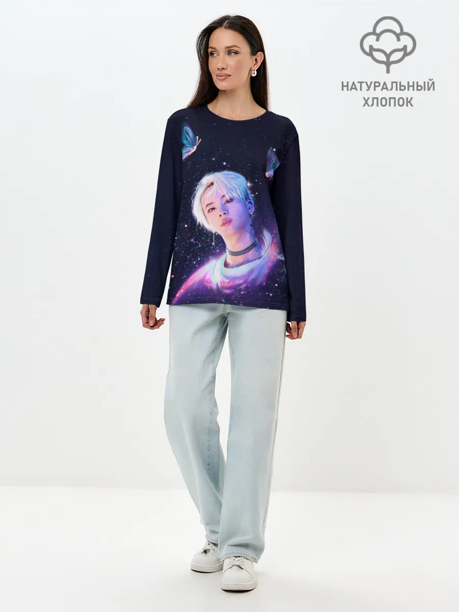 Лонгслив женский. Хлопок / BTS. DNA