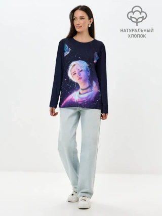 Лонгслив женский. Хлопок / BTS. DNA