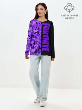 Лонгслив женский. Хлопок / Fortnite