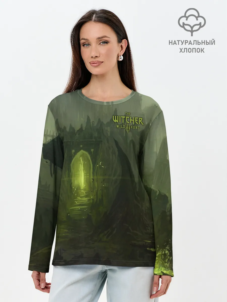 Лонгслив женский. Хлопок / Ведьмак 3: Дикая Охота