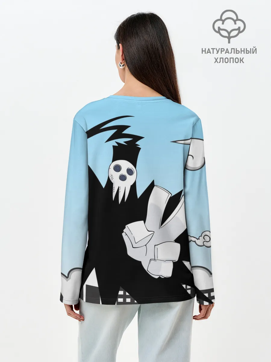 Лонгслив женский. Хлопок / Soul Eater - Shinigami