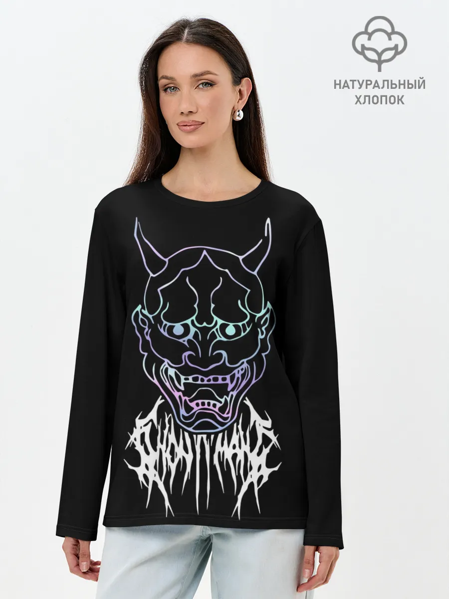 Лонгслив женский. Хлопок / Ghostemane