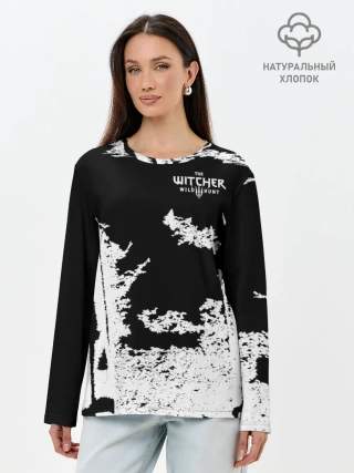 Лонгслив женский. Хлопок / The Witcher 3: Wild Hunt