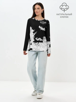 Лонгслив женский. Хлопок / The Witcher 3: Wild Hunt