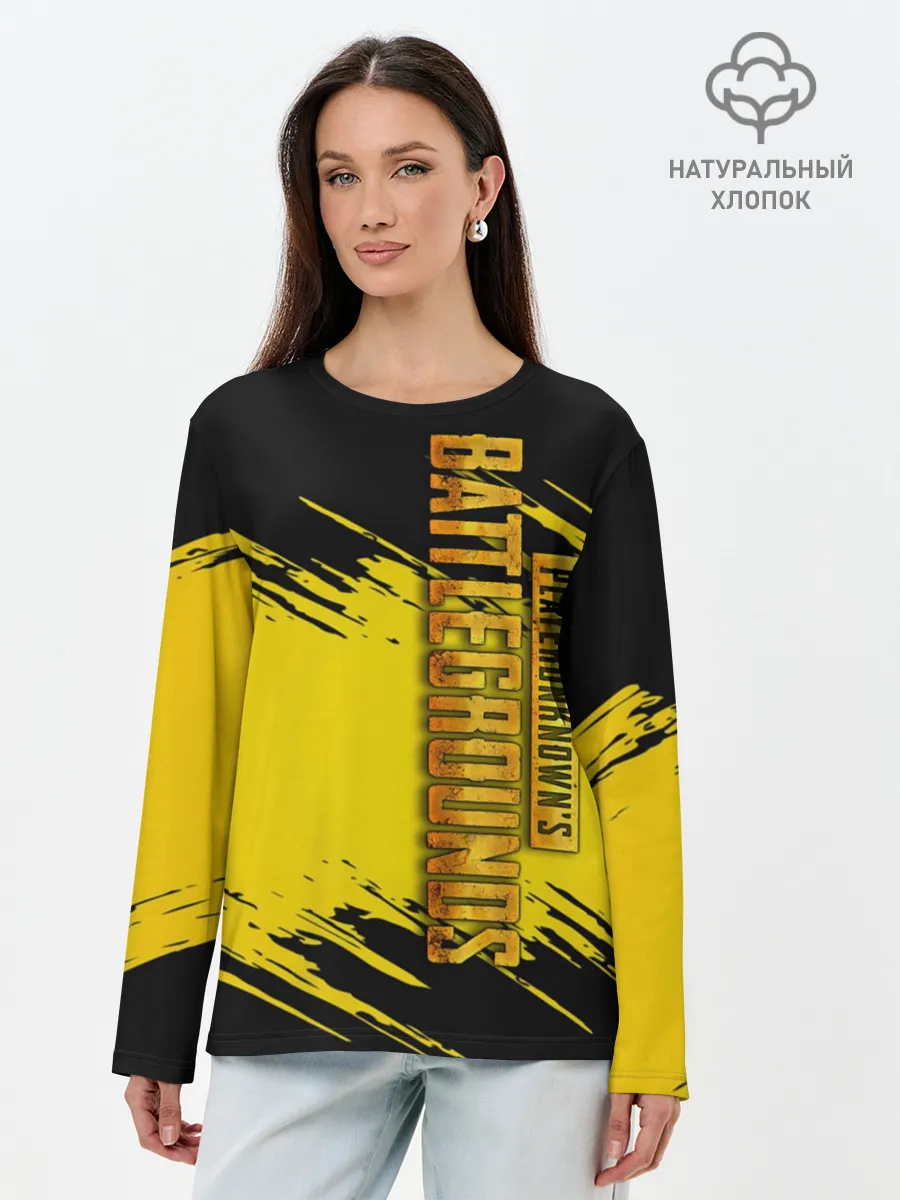 Лонгслив женский. Хлопок / PUBG