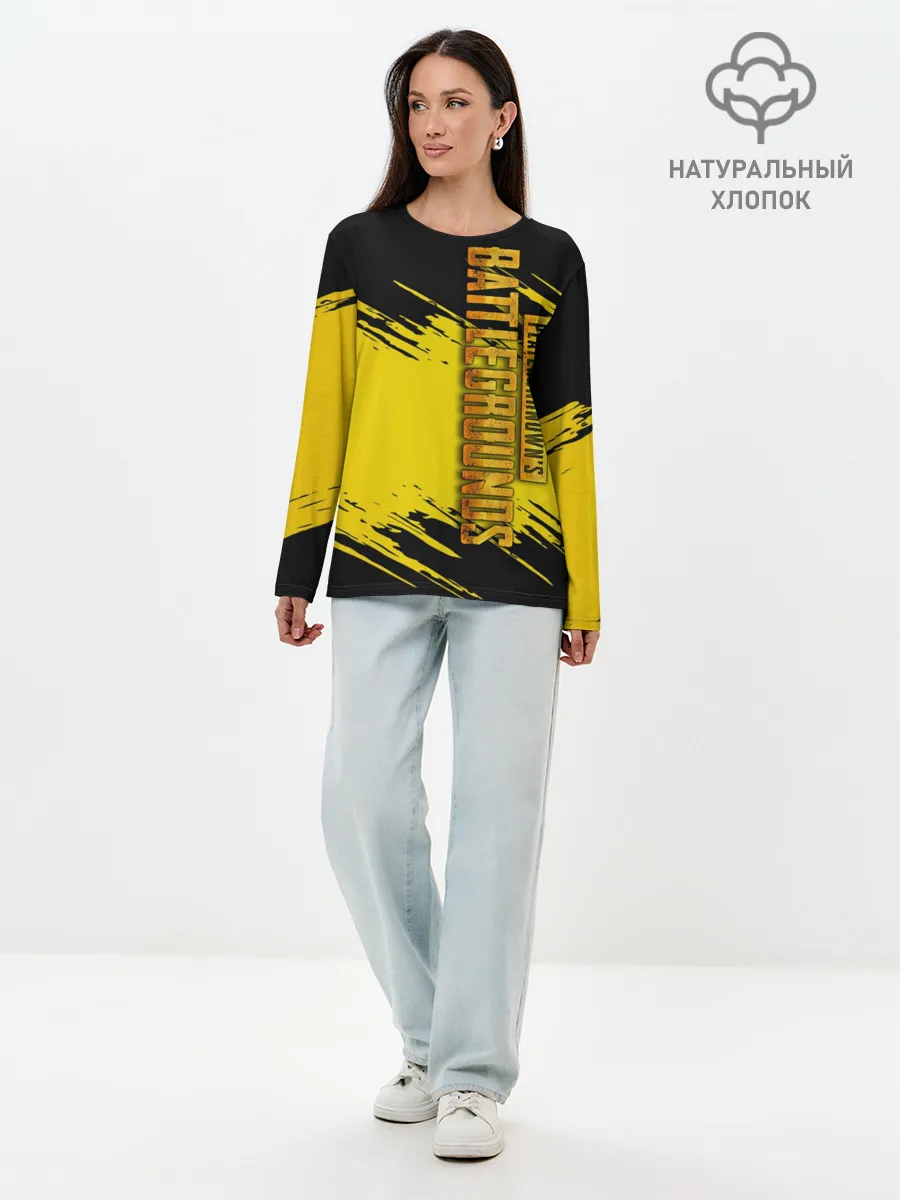 Лонгслив женский. Хлопок / PUBG