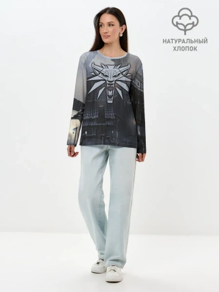 Лонгслив женский. Хлопок / The Witcher 3: Wild Hunt