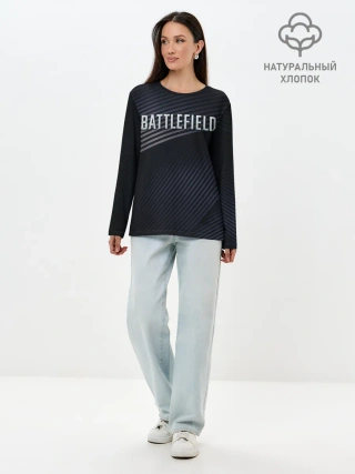 Лонгслив женский. Хлопок / BATTLEFIELD