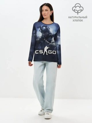 Лонгслив женский. Хлопок / Counter Strike