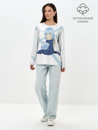 Лонгслив женский. Хлопок / О моём перерождении в слизь