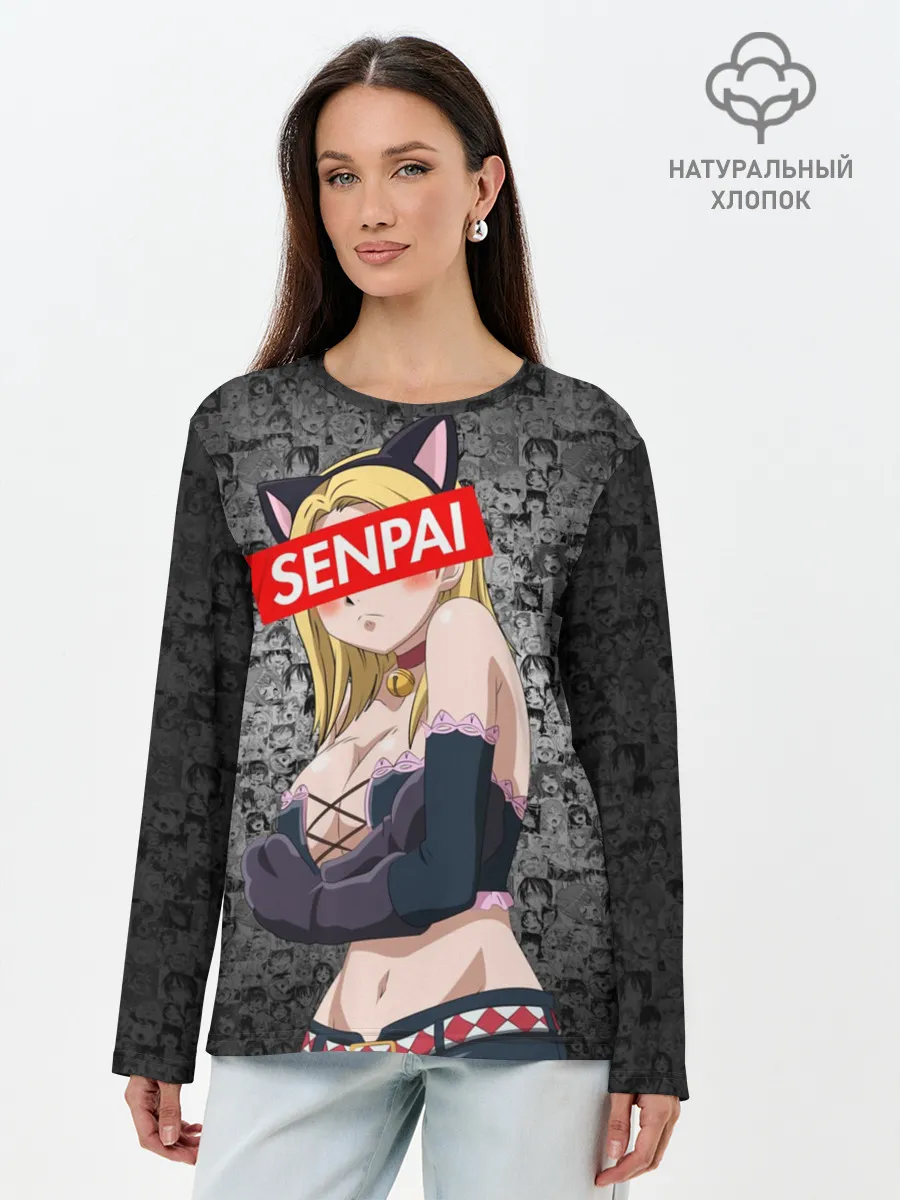 Лонгслив женский. Хлопок / Anime