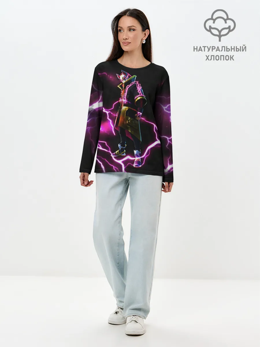 Лонгслив женский. Хлопок / FORTNITE