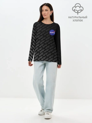 Лонгслив женский. Хлопок / NASA