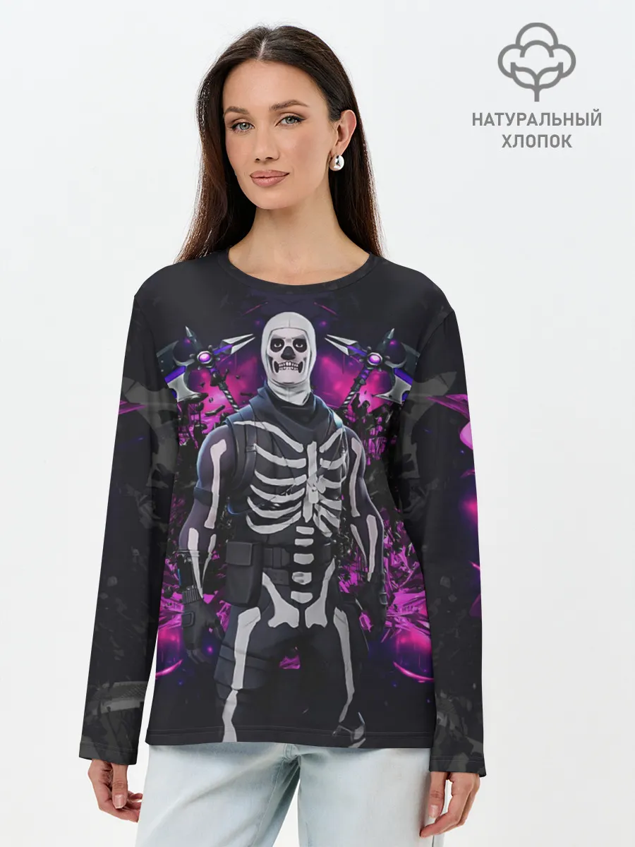 Лонгслив женский. Хлопок / FORTNITE