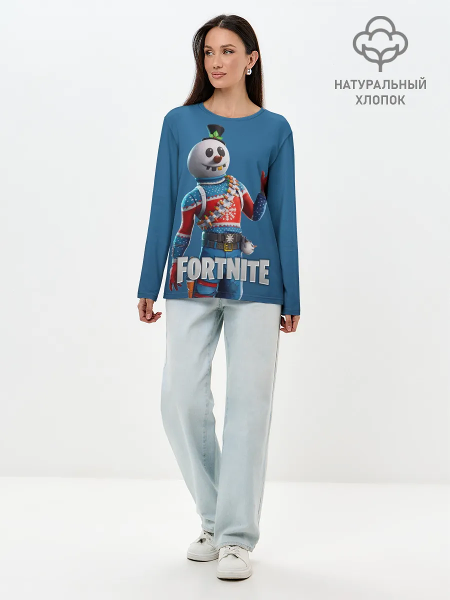 Лонгслив женский. Хлопок / FORTNITE