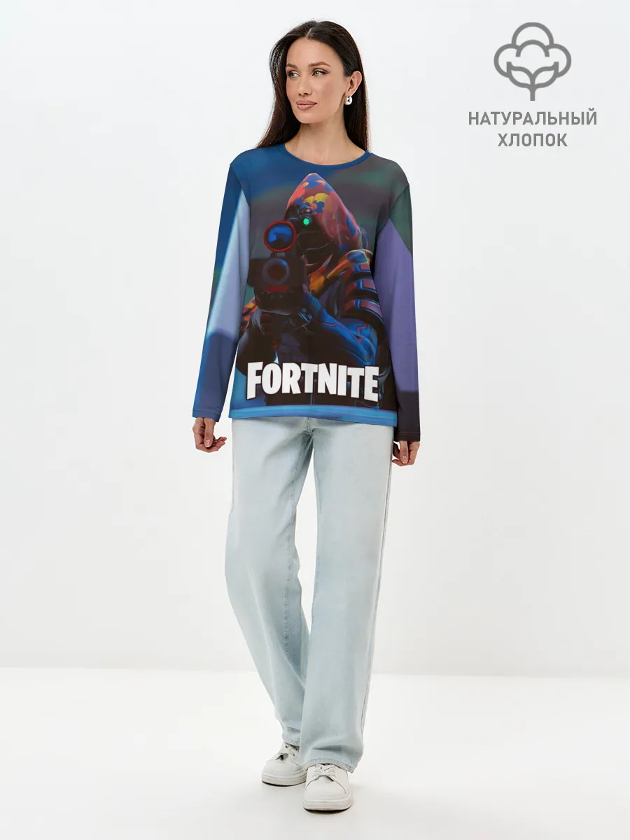 Лонгслив женский. Хлопок / FORTNITE