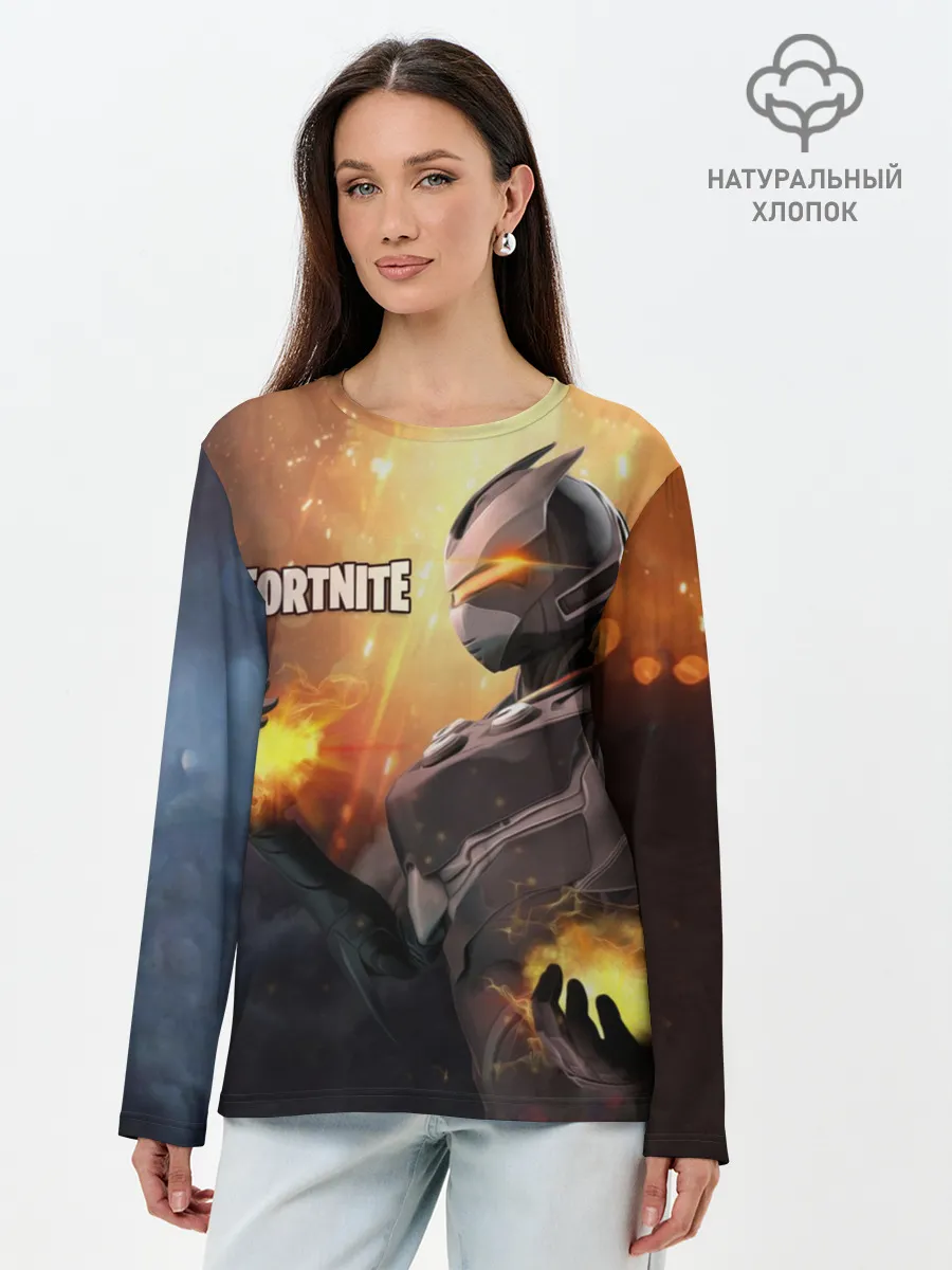 Лонгслив женский. Хлопок / FORTNITE