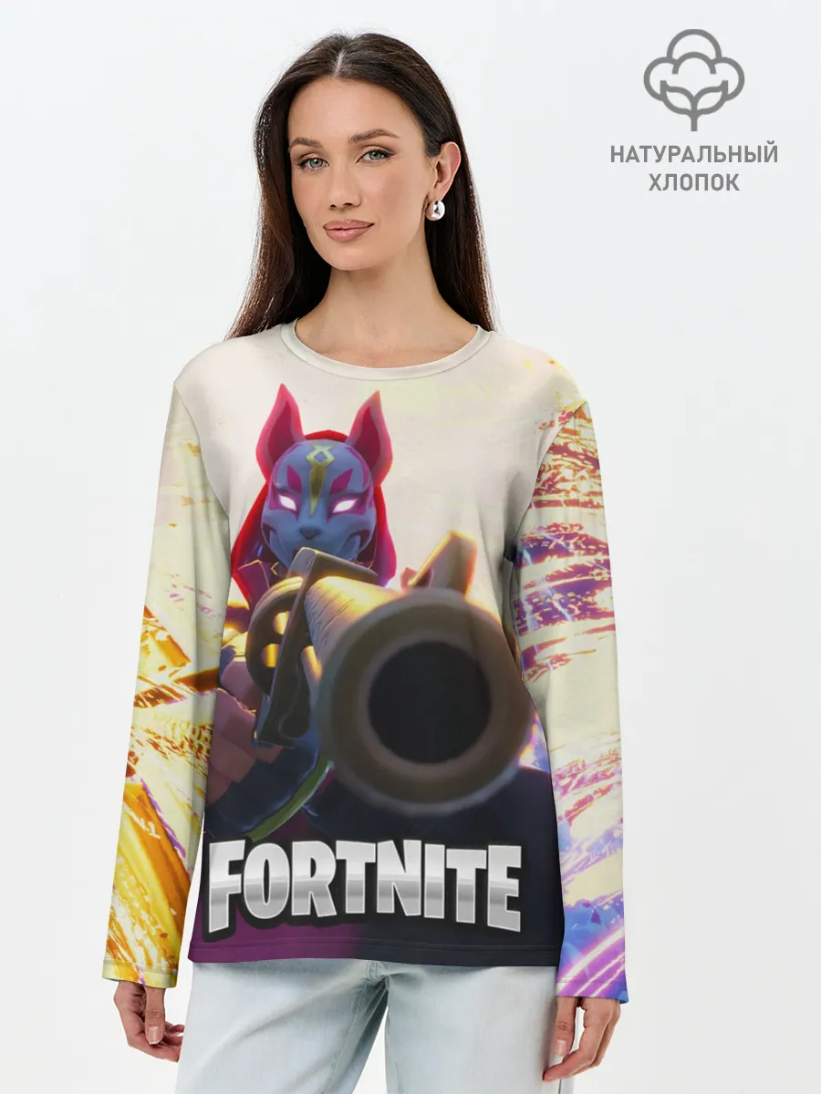 Лонгслив женский. Хлопок / FORTNITE