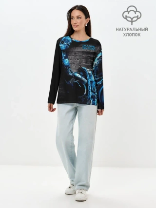 Лонгслив женский. Хлопок / Imagine Dragons