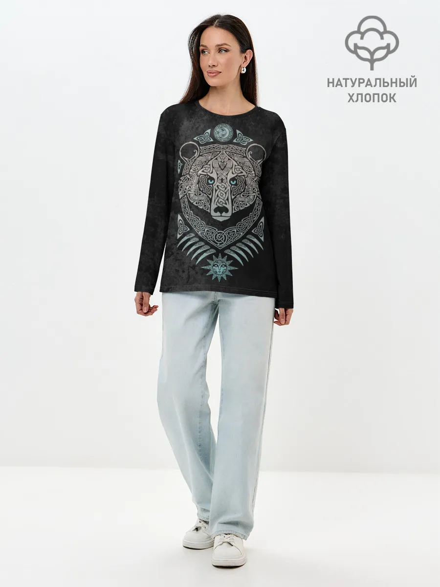 Лонгслив женский. Хлопок / Русь великая