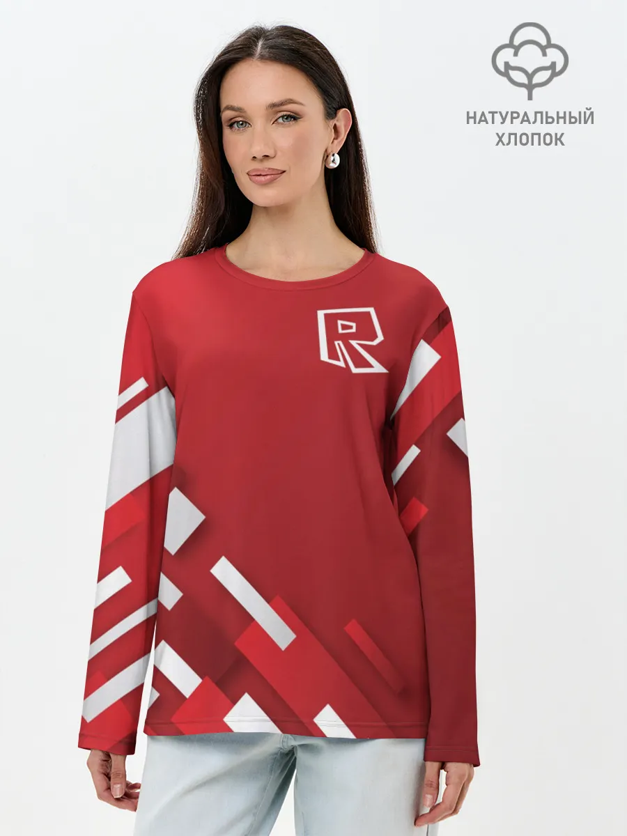 Лонгслив женский. Хлопок / Roblox