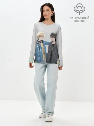 Лонгслив женский. Хлопок / Алисизация САО