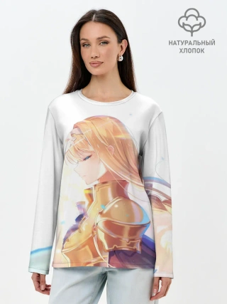 Лонгслив женский. Хлопок / Алисизация