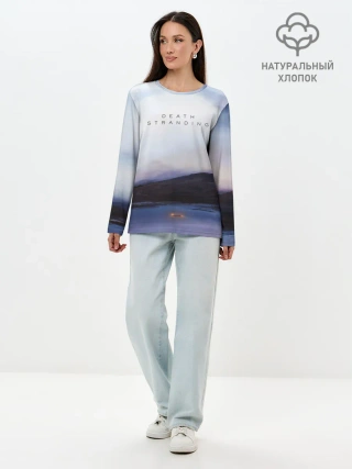 Лонгслив женский. Хлопок / DEATH STRANDING