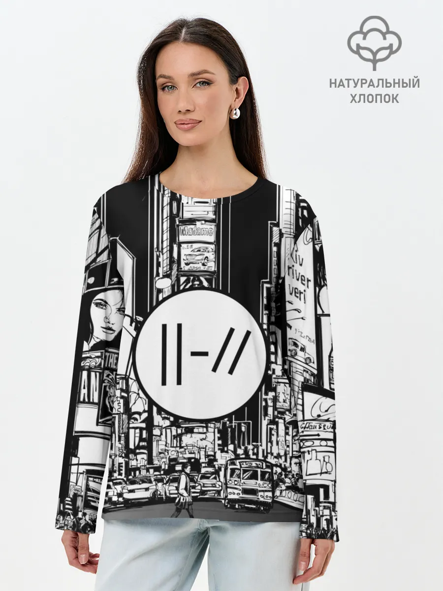 Лонгслив женский. Хлопок / TWENTY ONE PILOTS
