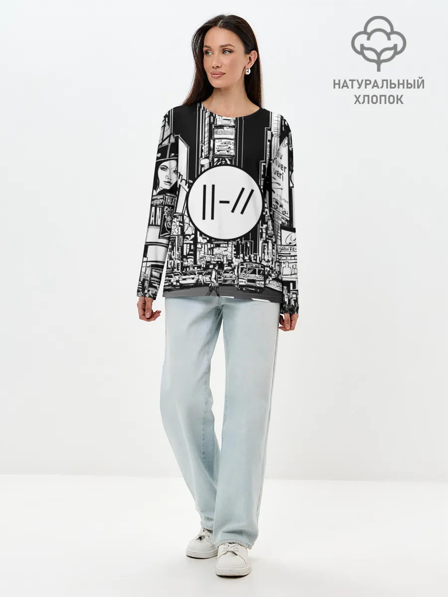 Лонгслив женский. Хлопок / TWENTY ONE PILOTS