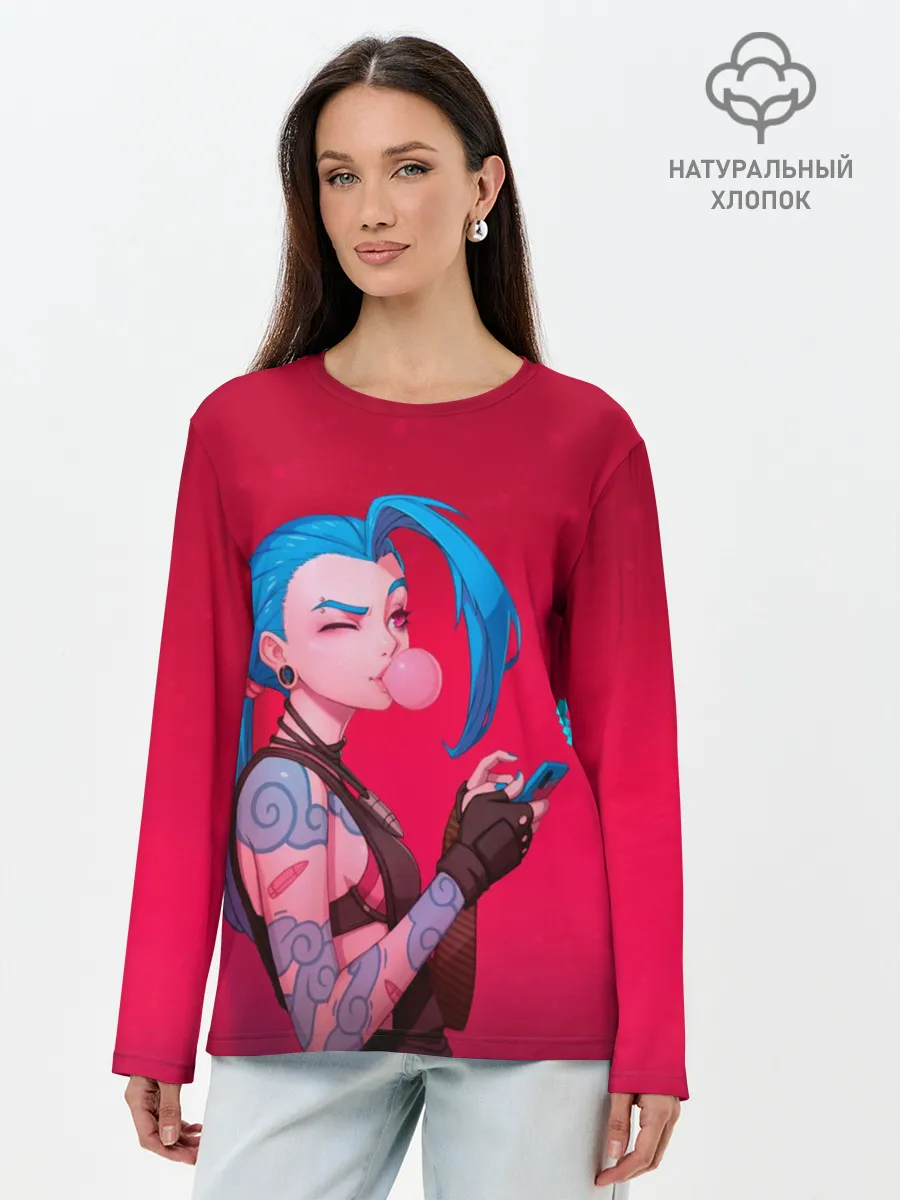 Лонгслив женский. Хлопок / Jinx in love