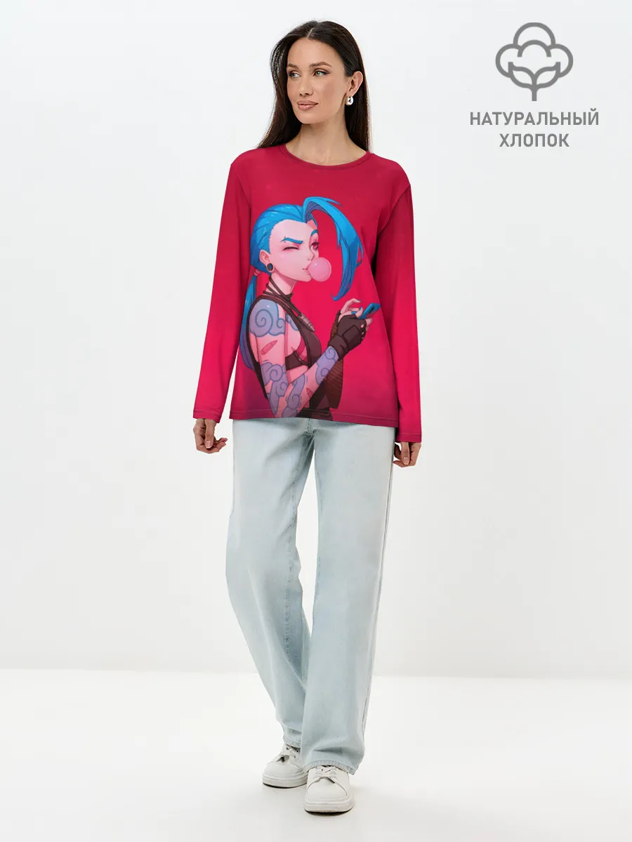 Лонгслив женский. Хлопок / Jinx in love
