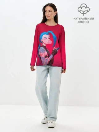 Лонгслив женский. Хлопок / Jinx in love