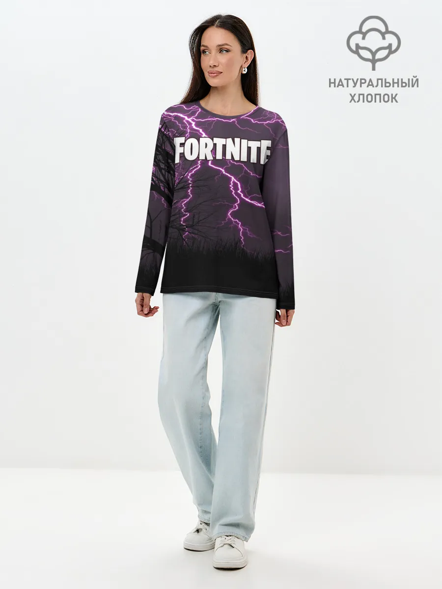 Лонгслив женский. Хлопок / FORTNITE