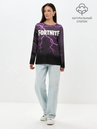 Лонгслив женский. Хлопок / FORTNITE