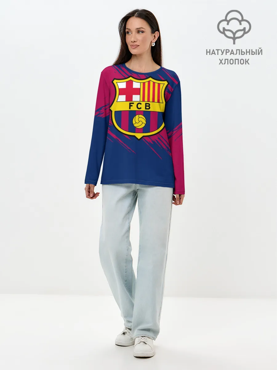 Лонгслив женский. Хлопок / Барселона