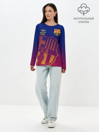 Лонгслив женский. Хлопок / Барселона