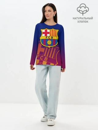 Лонгслив женский. Хлопок / Барселона