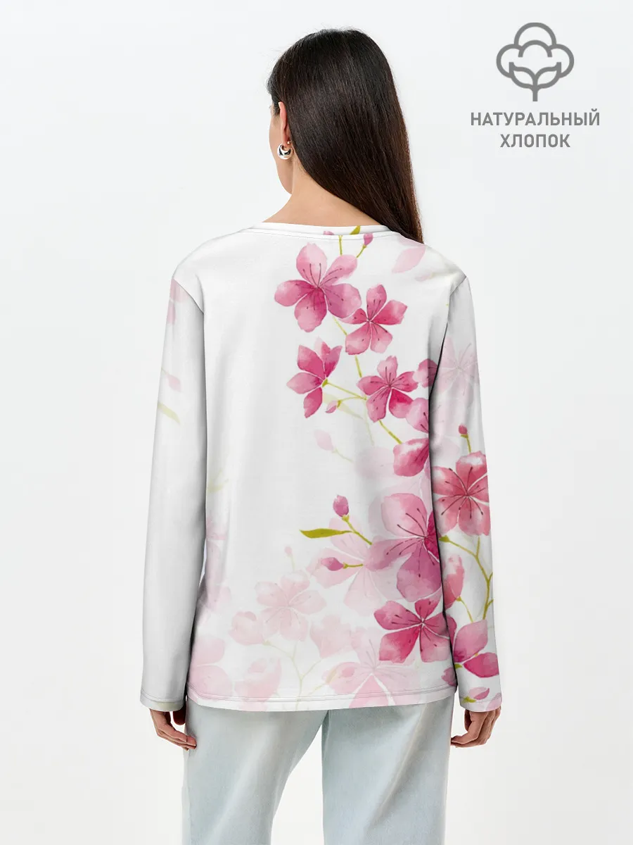 Лонгслив женский. Хлопок / BTS