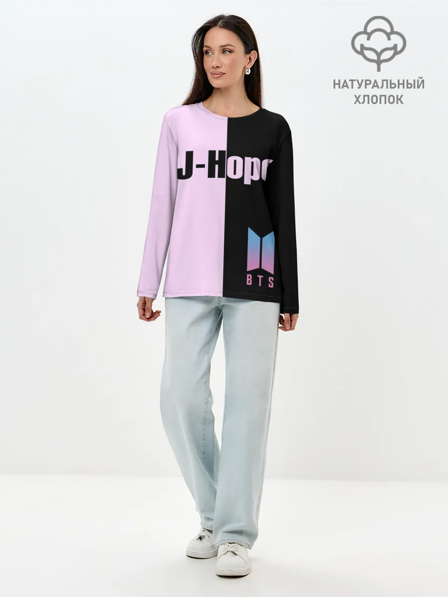 Лонгслив женский. Хлопок / BTS J-hope
