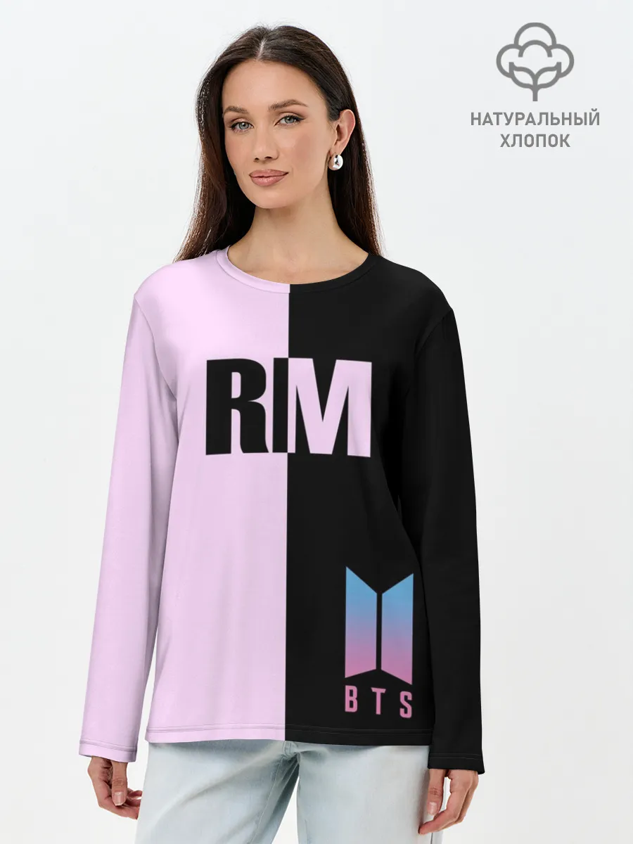 Лонгслив женский. Хлопок / BTS RM