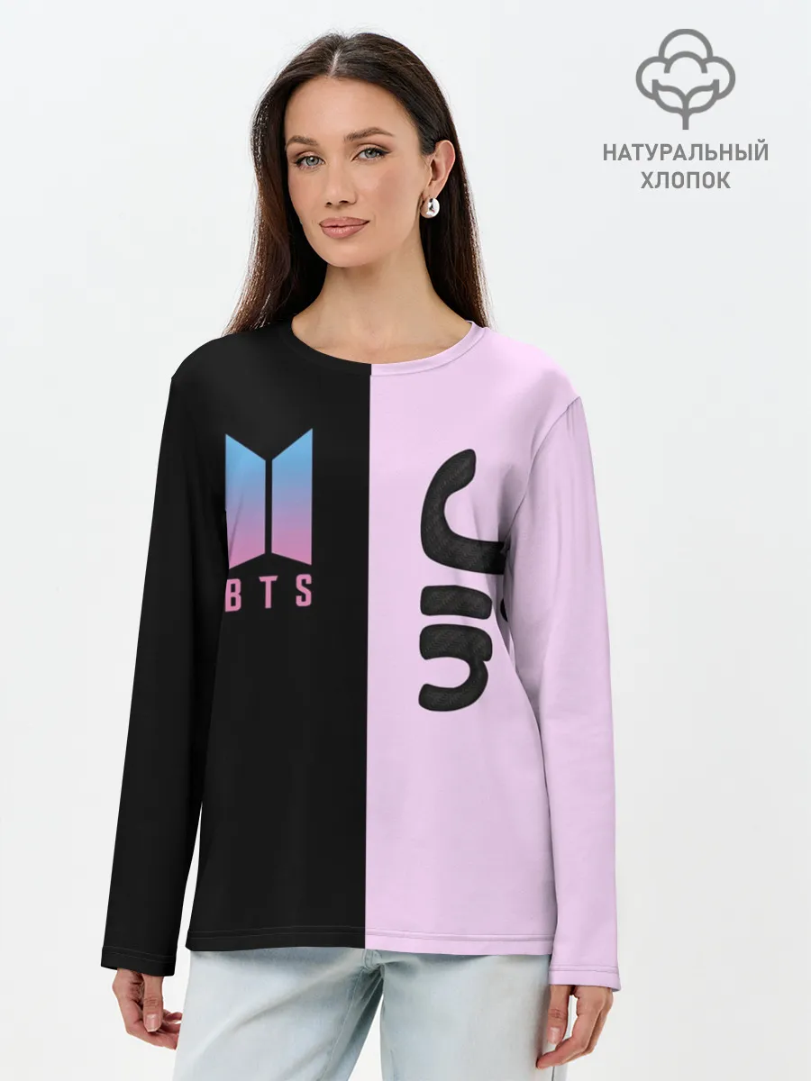 Лонгслив женский. Хлопок / BTS Jin