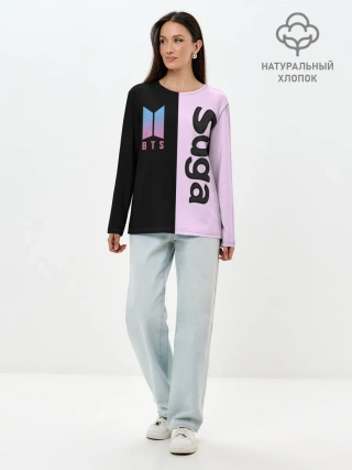 Лонгслив женский. Хлопок / BTS Suga