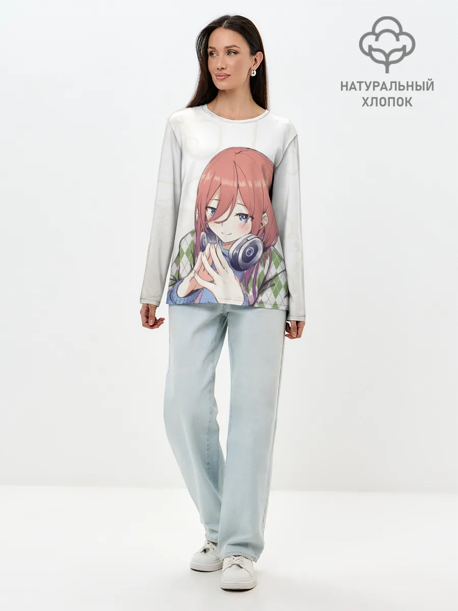 Лонгслив женский. Хлопок / Накано