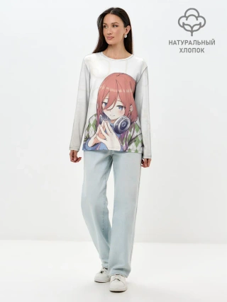 Лонгслив женский. Хлопок / Накано