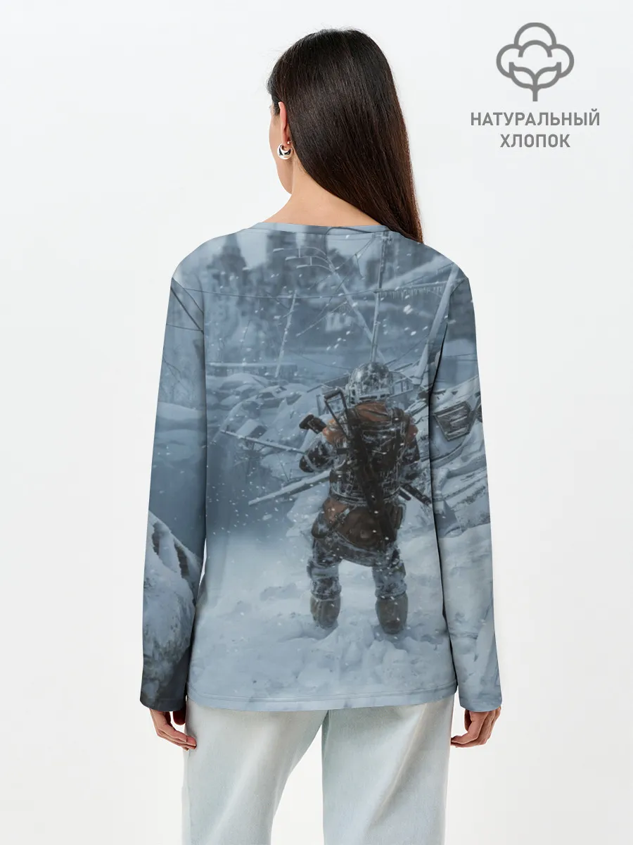 Лонгслив женский. Хлопок / Метро Исход