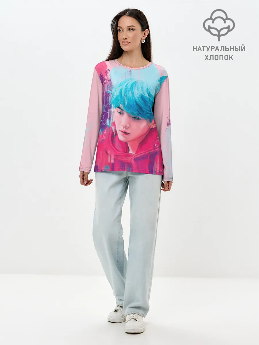 Лонгслив женский. Хлопок / BTS