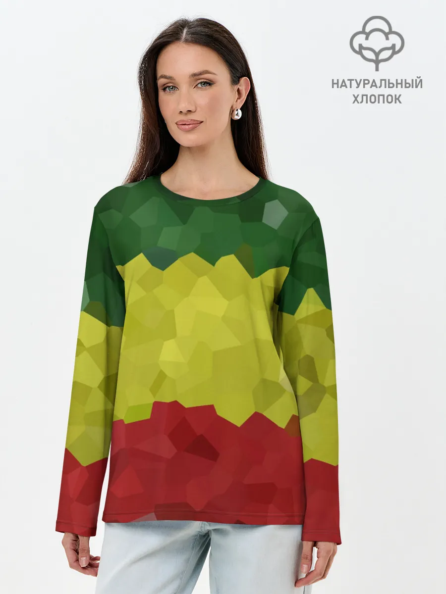 Лонгслив женский. Хлопок / Эфиопия