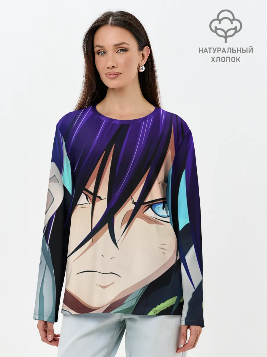 Лонгслив женский. Хлопок / Yato from Noragami