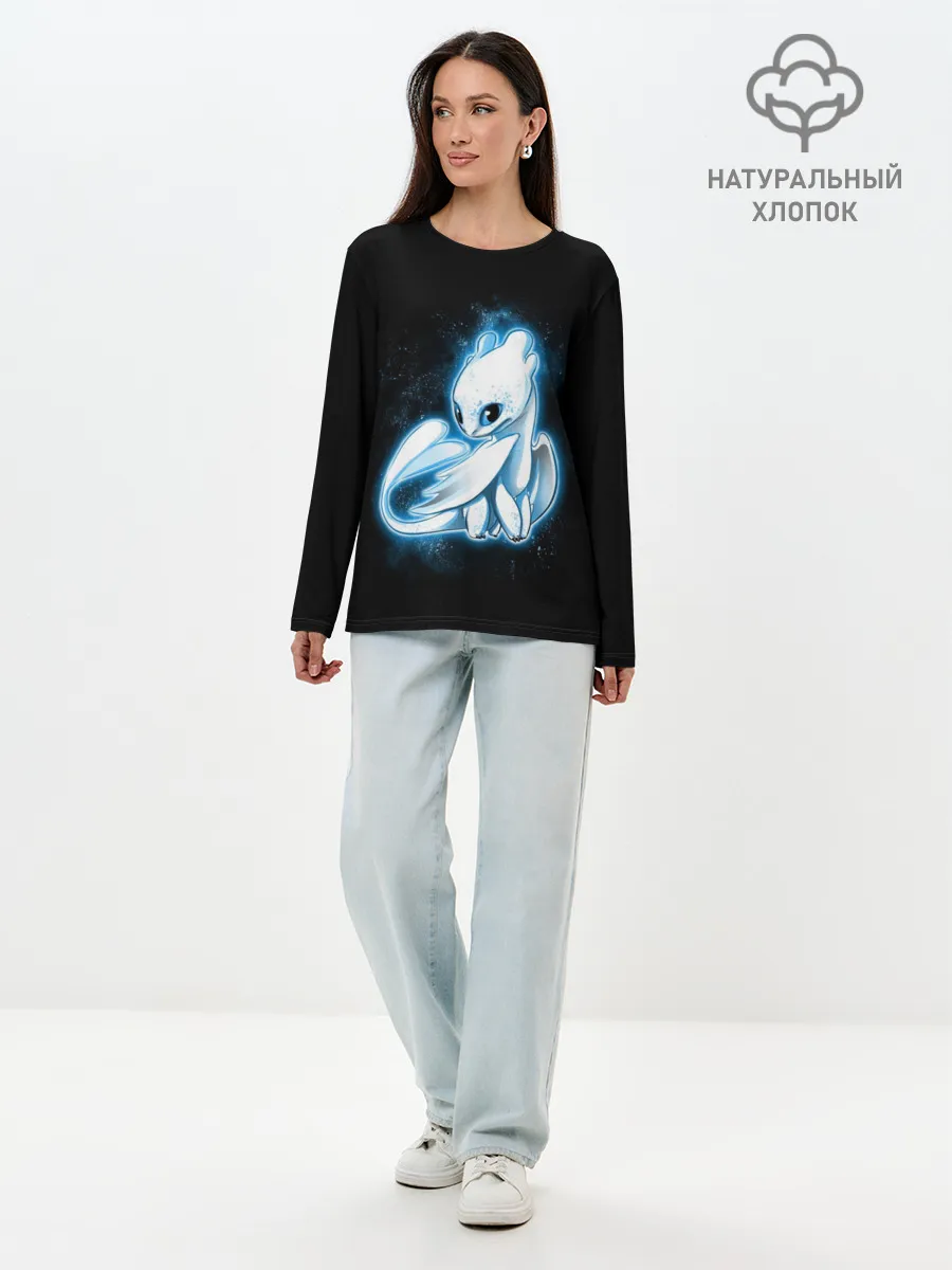 Лонгслив женский. Хлопок / Фурия